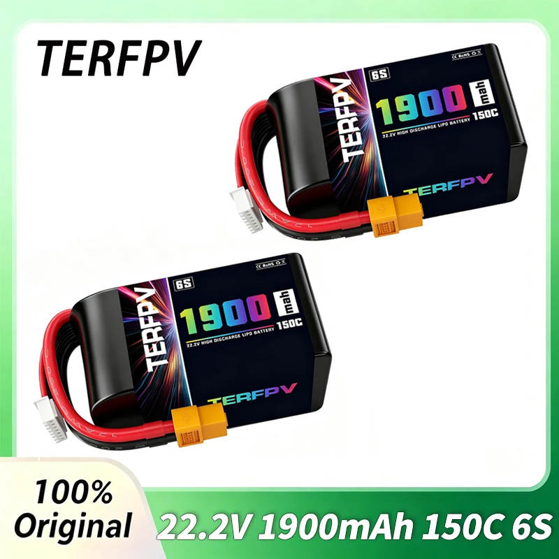 Drone Racing Battery - 1/2Pcs TERFPV Lipo 6S 1900mAh 배터리