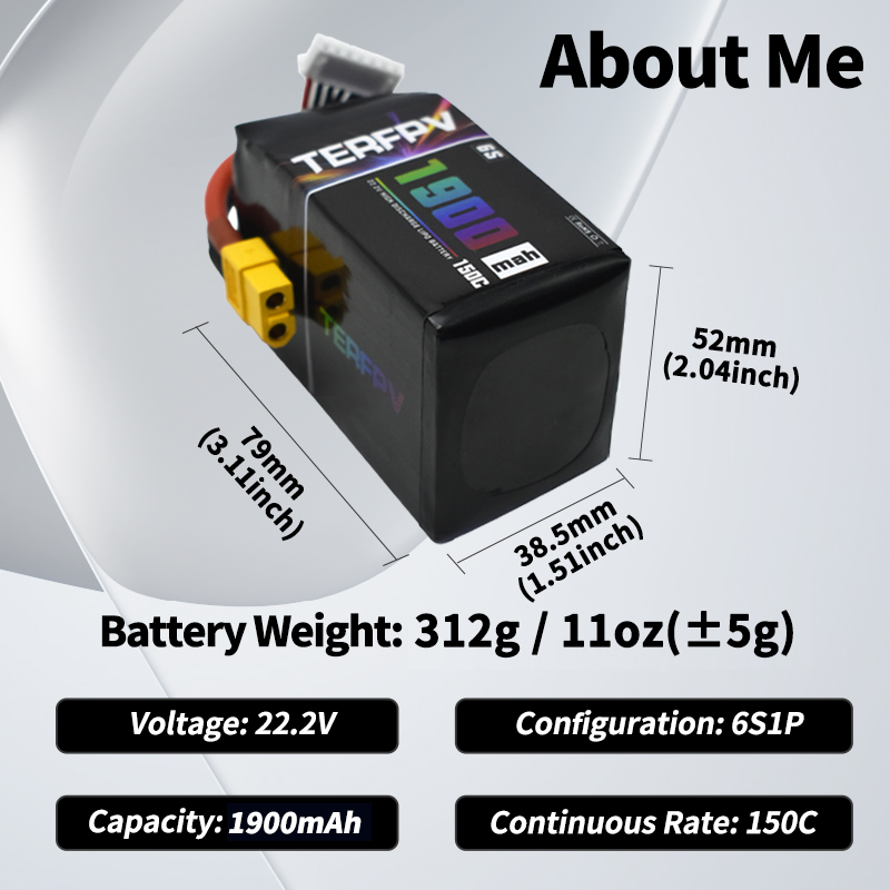 1/2Pcs TERFPV Lipo 6S 1900mAh  - Drone Racing Battery 리뷰 및 가격