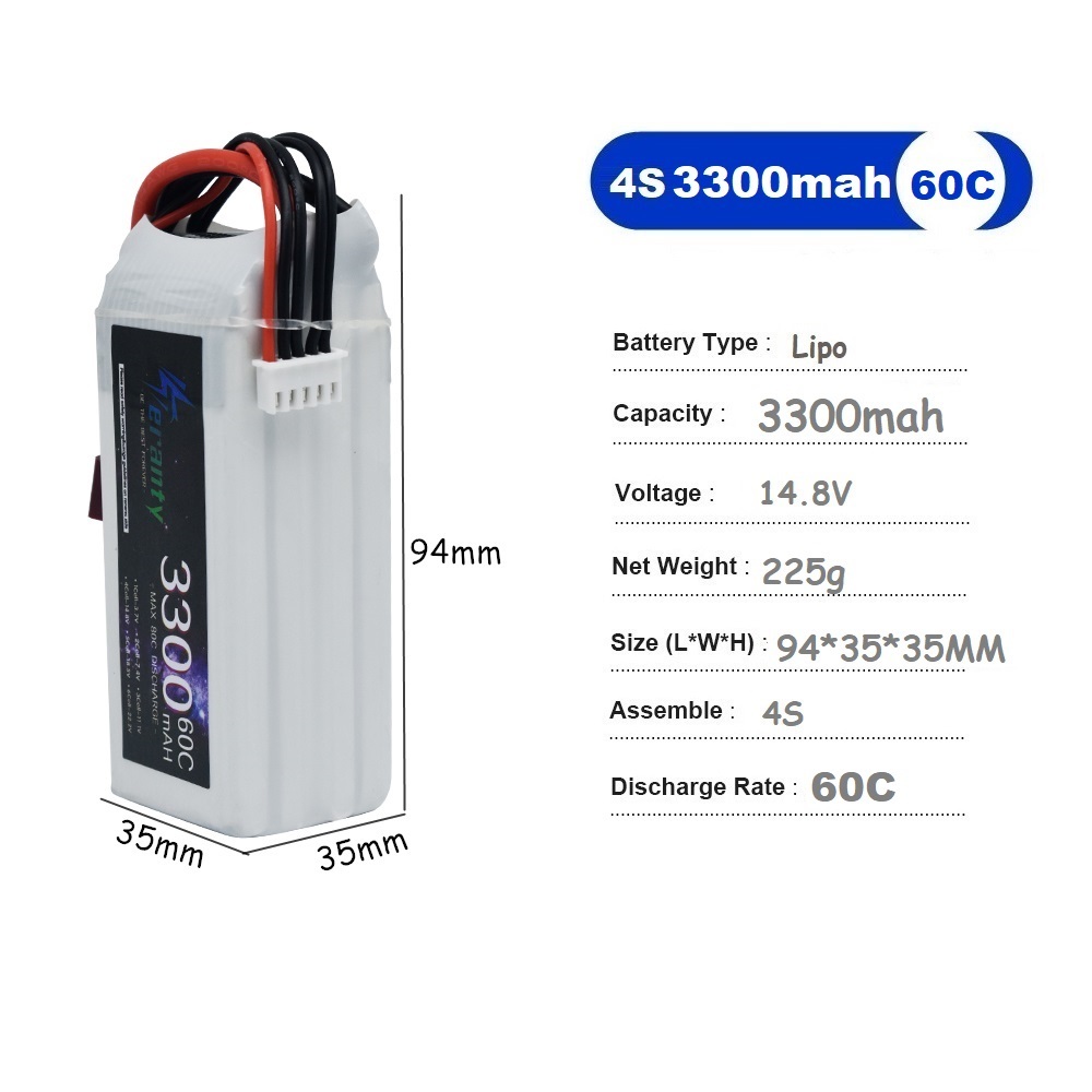 LiPo 충전식 배터리 4S 3300mAh 60C 14 - Drone Racing Battery 리뷰 및 가격