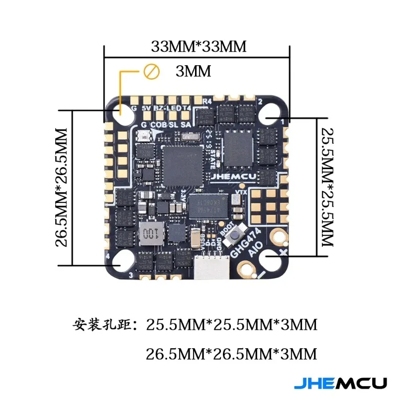 JHEMCU GHG474AIO 40A AIO 비행 컨트 - Betaflight Fc F4 리뷰 및 가격