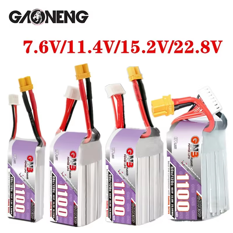 GNB 1100mAh 2S 3S 4S 6S 60C/12 - Drone Racing Battery 리뷰 및 가격